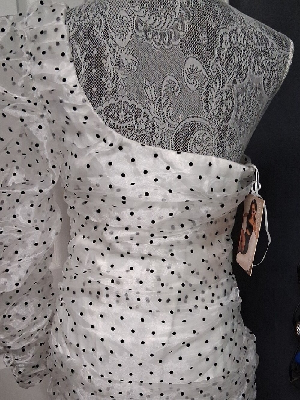 naked wardrobe White Lace Overlay Top - Picture 5 of 7